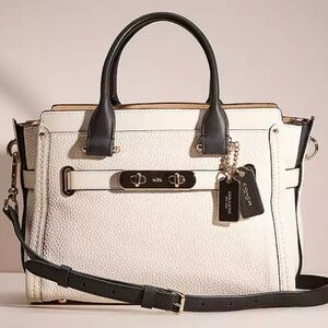 COACH Swagger 27 Colorblock in Gold Chalk Multi